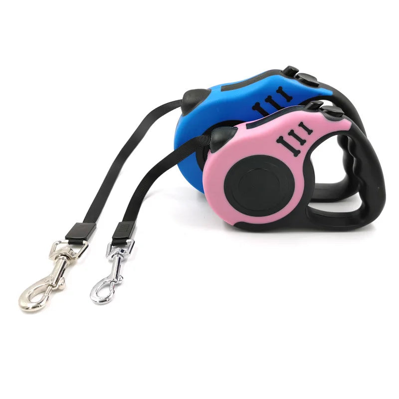 Retractable Dog Leash 3M/5M - Durable One-Hand Brake