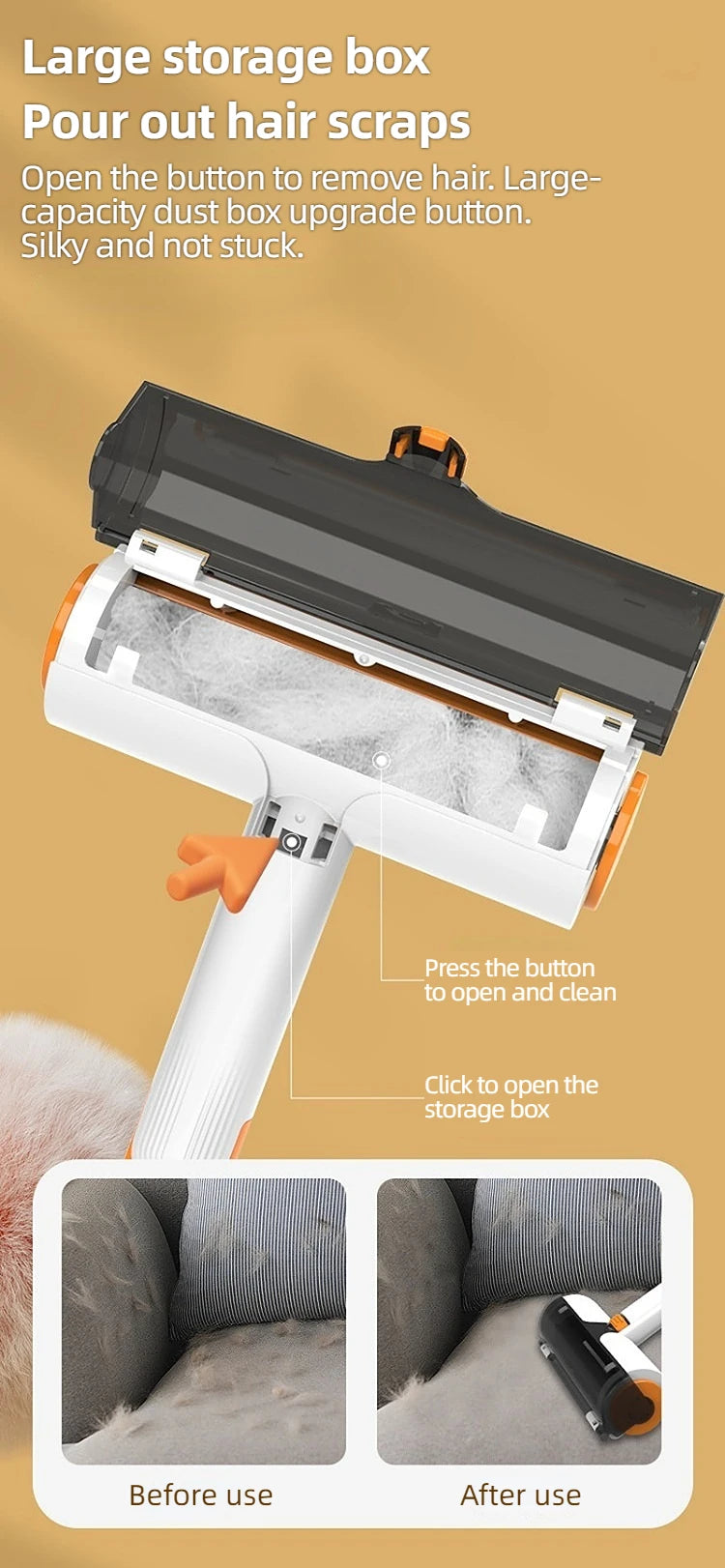 Multifunctional Pet Hair Removal Portable Washable Cloth Roller