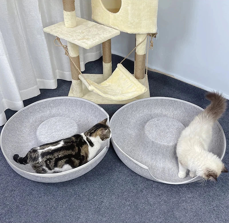 Donut Pet Cat Tunnel Interactive Bed Toy
