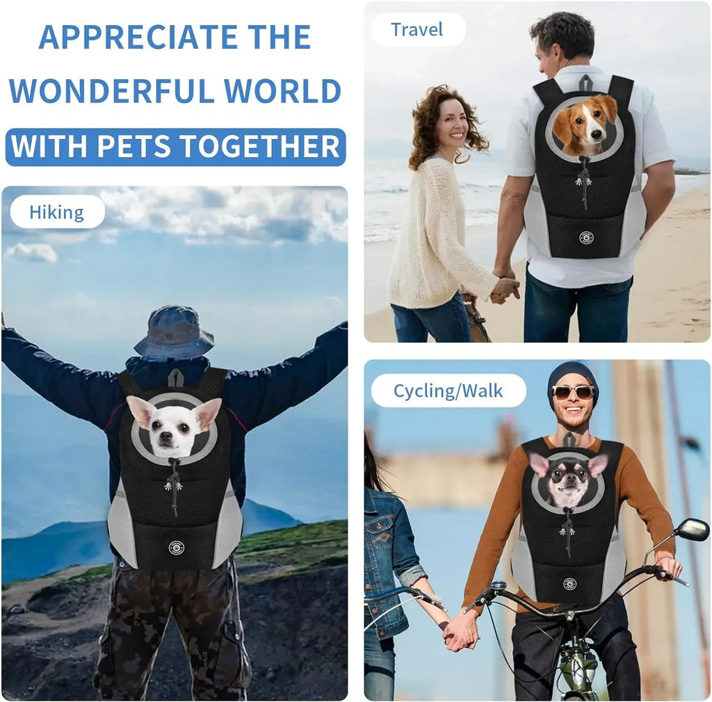 Dog Shoulder Carrier Front Backpack - Comfortable & Breathable
