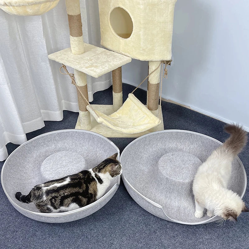 Donut Pet Cat Tunnel Interactive Bed Toy