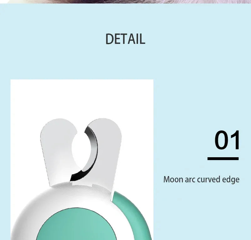 Professional Pet Nail Clipper with LED Light - Safe & Easy Trimming
