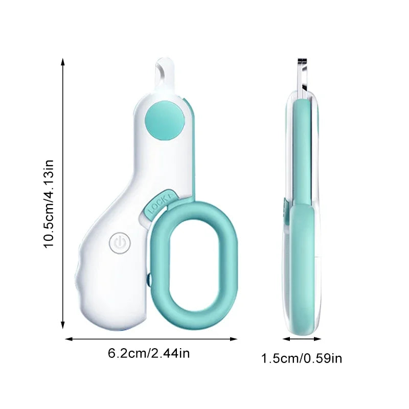 Professional Pet Nail Clipper with LED Light - Safe & Easy Trimming