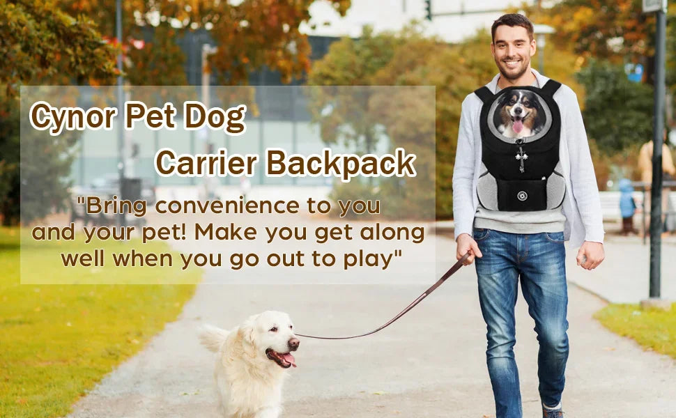 Dog Shoulder Carrier Front Backpack - Comfortable & Breathable