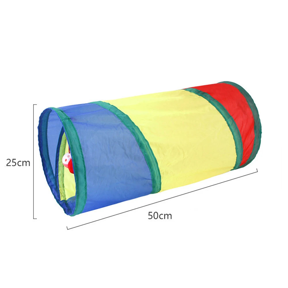 Cat Tunnel Pet Tube Collapsible Play Toy - Indoor & Outdoor