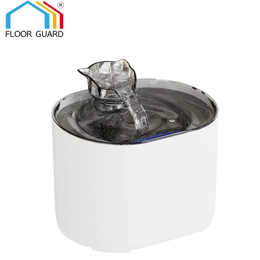 Pet Automatic Cat Water Fountain 2L - Stainless Steel Ultra Silent