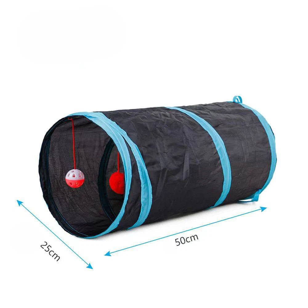 Cat Tunnel Pet Tube Collapsible Play Toy - Indoor & Outdoor