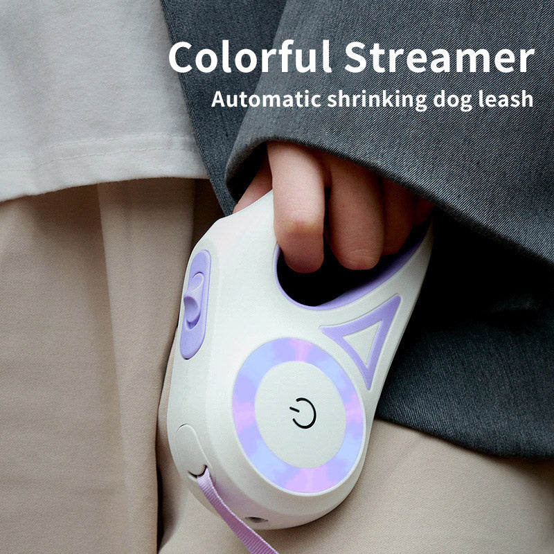 Retractable Dog Leash with LED Spotlight - Automatic Traction Rope for Small & Medium Dogs