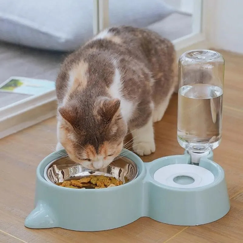 2-in-1 gravity pet food and water dispenser