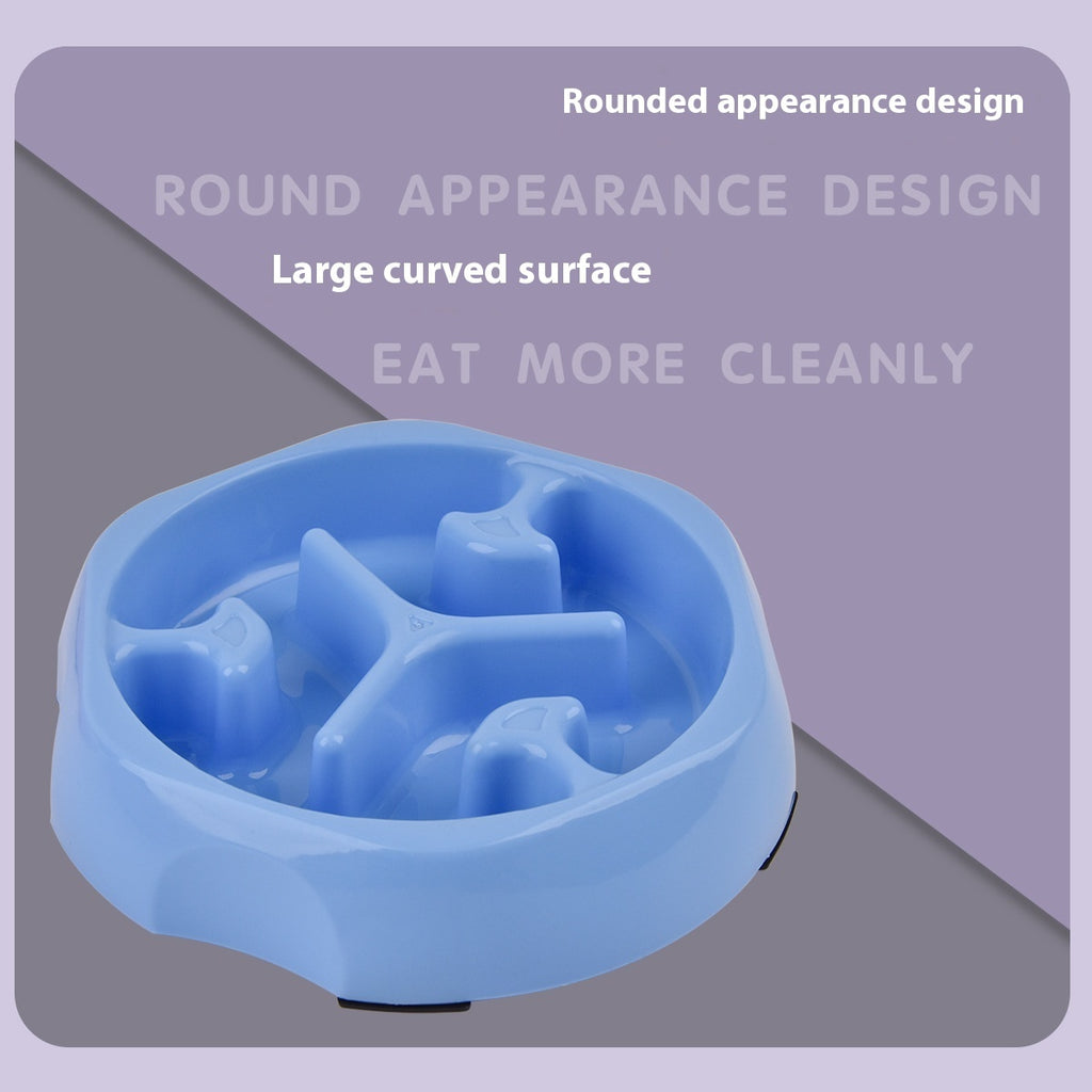 Round Slow Feeder Bowl for Dogs & Cats