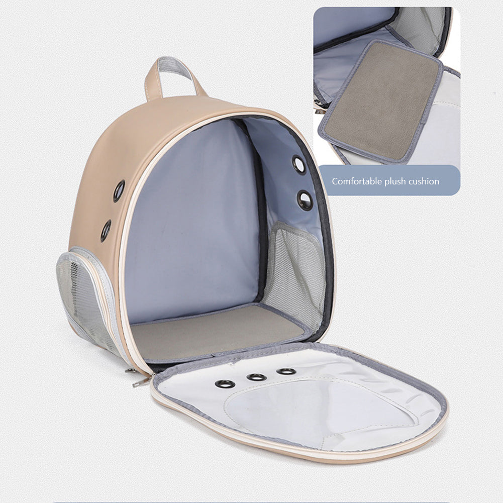 Cat Ear Bubble Backpack - Transparent Window Pet Carrier for Cats & Small Dogs