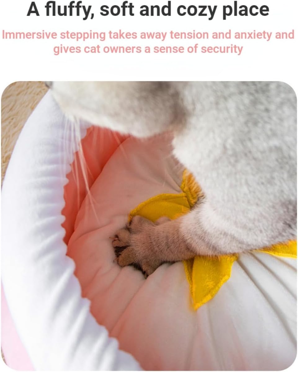 Honey Pot Cat Cave Bed — Cozy Plush Hideaway for Cats & Small Dogs