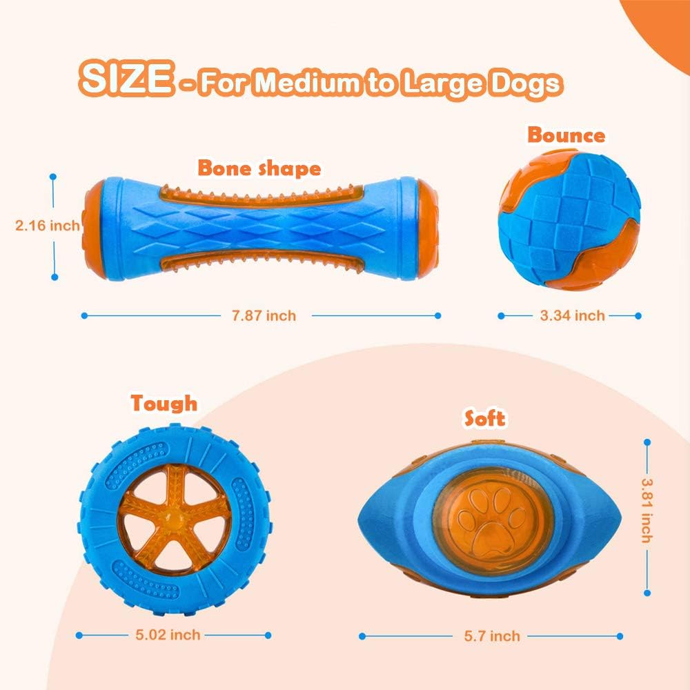 Floating Dog Pool Toy - Squeaky Fetch Toy for Beach & Water Play