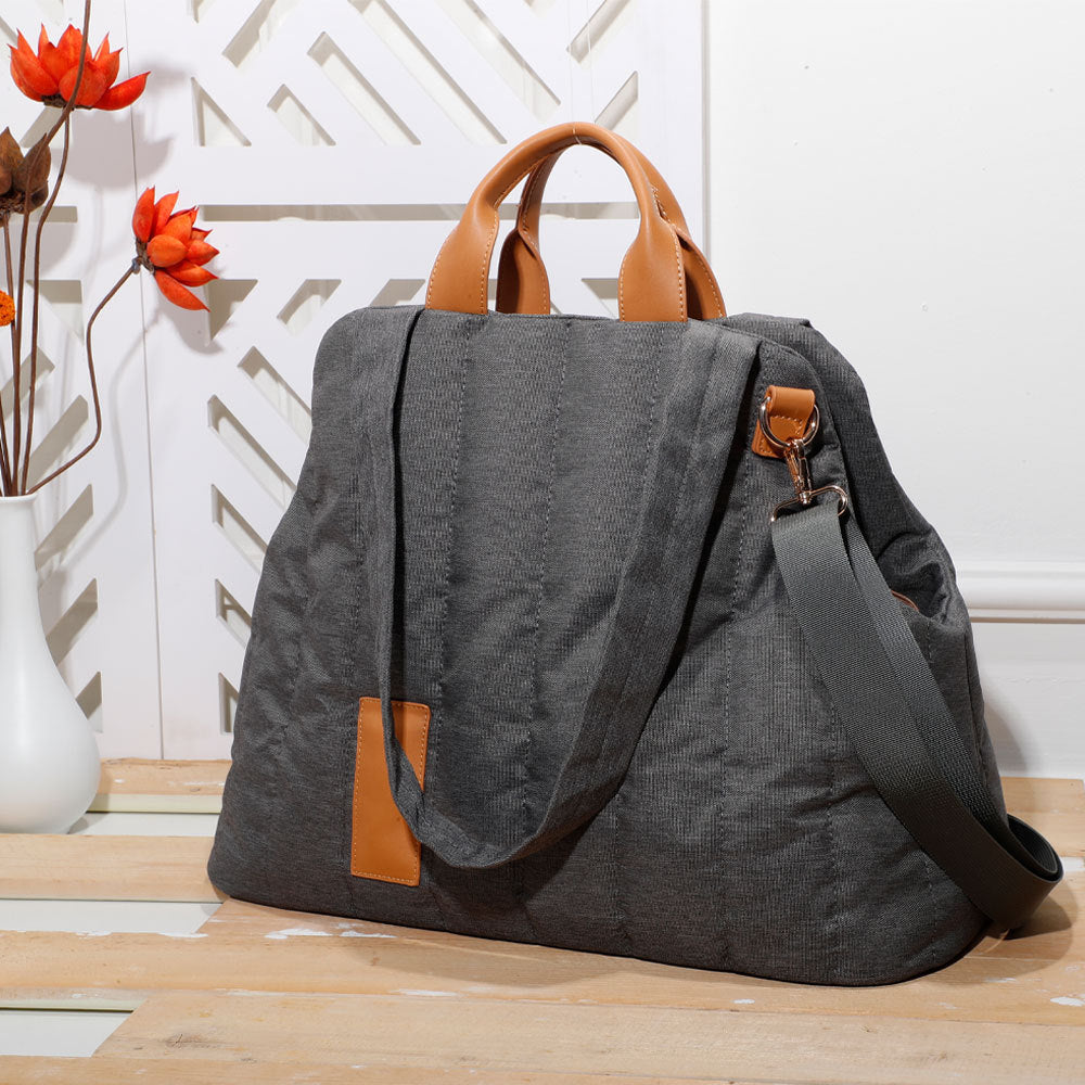 Quilted Pet Carrier Tote - Waterproof Fashion Handbag with Sherpa Lining for Small Dogs & Cats