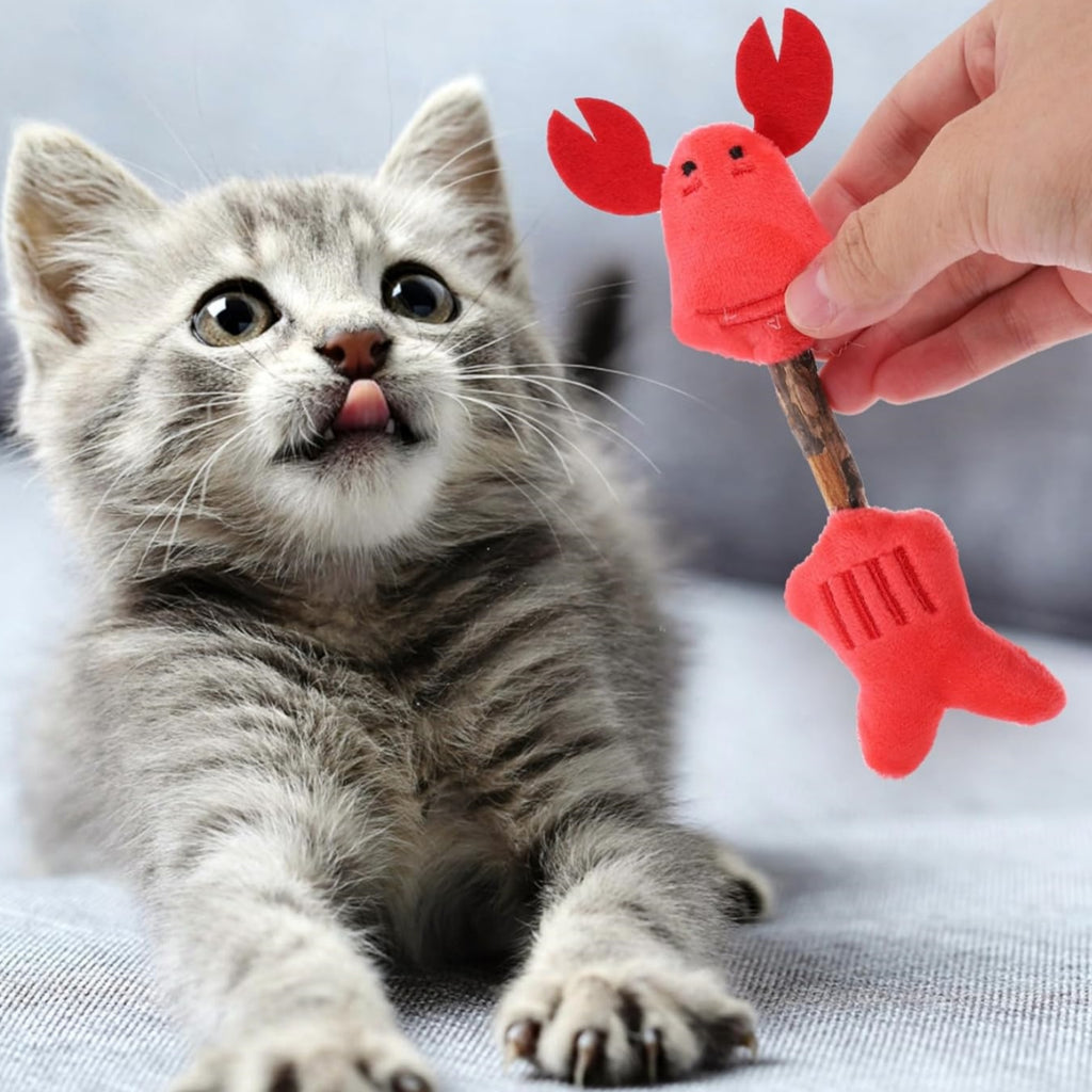 Cat Silvervine Chew Stick - Cute Animal Shape Dental Toy
