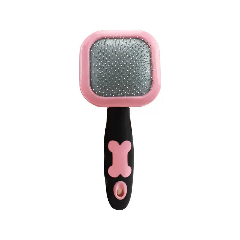 Self-Cleaning Pet Grooming Brush - Deshedding Tool for Cats & Dogs (S/L)
