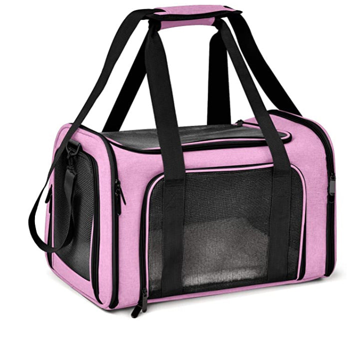 Breathable Pet Travel Backpack - Mesh Window Carrier for Cats & Small Dogs