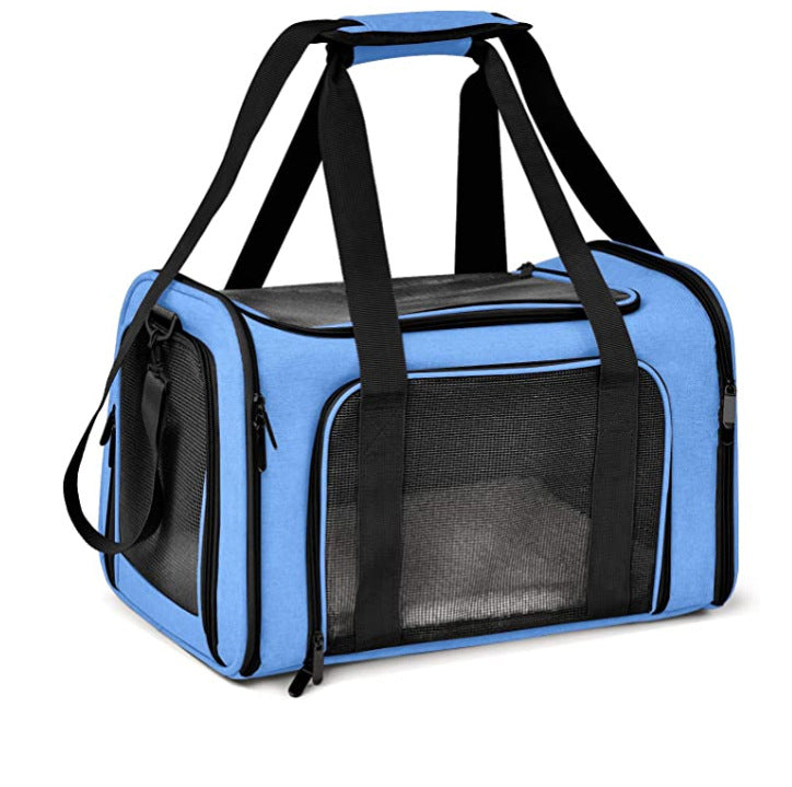 Breathable Pet Travel Backpack - Mesh Window Carrier for Cats & Small Dogs