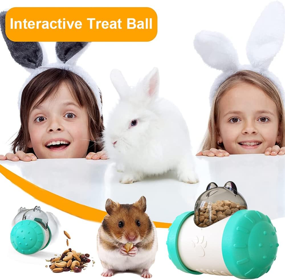Interactive Treat Dispensing Ball - Slow Feeder Enrichment Toy for Dogs & Cats